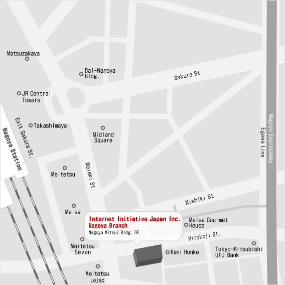 Nagoya Branch Map