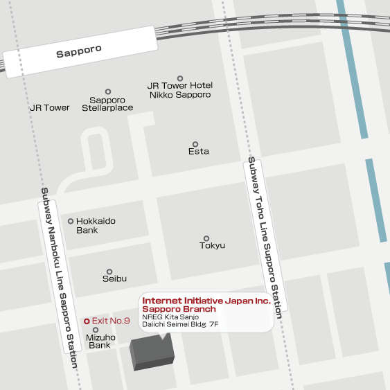 Sapporo Branch Map