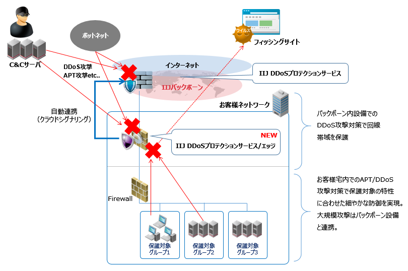 IIJ DDoSプロテクションサービス/エッジ イメージ