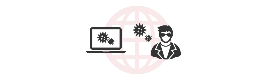 「ランサムウェアなど高度なサイバー攻撃の活発化」のイメージ図