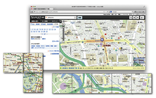 図-6 地図サービスにおけるプリフェッチの例