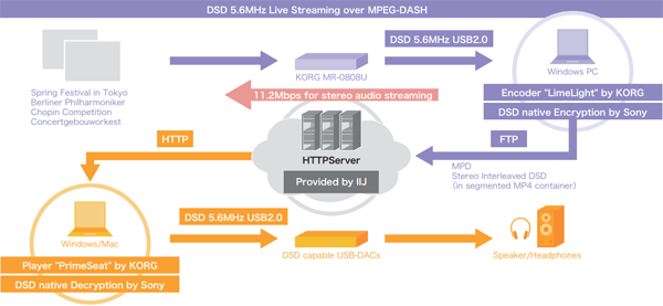図-5 DSD Live Streamingのシステム概要