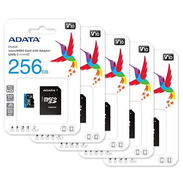 Premier microSDXC<br />永久保証256GB 5枚組