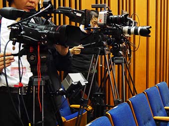 写真:カメラスタンバイ