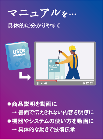 マニュアルを具体的に分かりやすく