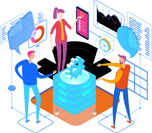 デスクワークしている男性の画像